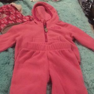 Northface Toddler fleece, pants and hat!